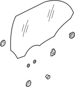 82300AG305 - : Door Glass for Infiniti Image