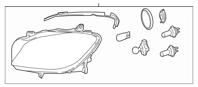 1668206961 - Electrical System: Lamp Unit for Mercedes-Benz: GL350, GL450, GL550, GL63 AMG, GLS350d, GLS450, GLS550, GLS63 AMG Image image