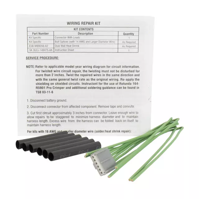 9U2Z14S411APA - : Wire Assembly for Ford Image