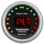3379 - : GAUGE, AIR/FUEL RATIO-WIDEBAND, STREET, 2 1/16", 10:1-17:1, DIGITAL, SPORT-COMP for AutoMeter Image