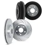 700474048 - : DFC Brake Rotors and Drums - Drilled &amp; Slotted - Silver for DYNAMIC FRICTION Image