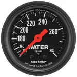 2606 - : GAUGE, WATER TEMP, 2 1/16", 140-280?F, MECHANICAL, Z-SERIES for AutoMeter Image