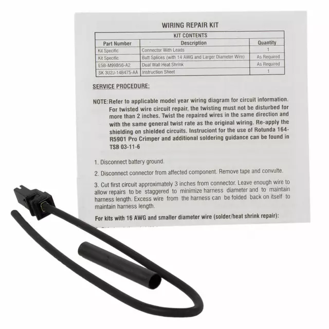 3U2Z14S411KBA - : Wire Assembly for Ford Image