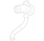 2315014382 - : Upper Hose for Mercedes-Benz Image