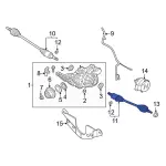 LX6Z4K139A - Universals &amp; Rear Axle: Axle Shafts for Ford: Bronco Sport, Escape Image