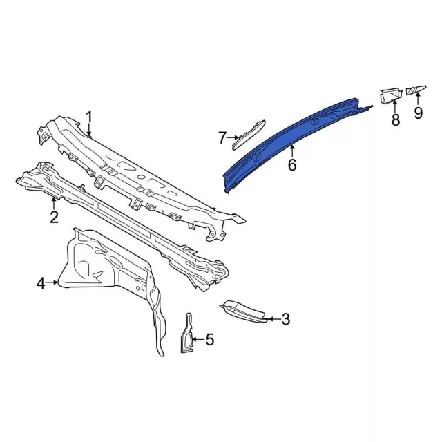 Scoop Assembly Hood - Ford (CK4Z-16C630-AD)
