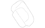 25369267008R73 - Body: Upper Pillar Trim Cover for Mercedes-Benz Image