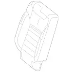 16692008588P26 - Body: Seat Back Cover for Mercedes-Benz Image