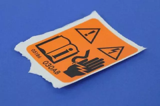 High Voltage Warning Label - Mopar (05186030AC)