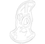 2044211120 - : 2008-2018 Mercedes-Benz - Protective Metal Sheet for Mercedes-Benz: C300, C350, CLS400, CLS550, E250, E350, E550, GLK250, GLK350 Image