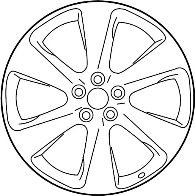 D0C001CA4A - : Wheel, Alloy for INFINITI: FX35, FX37, FX50, QX70 Image