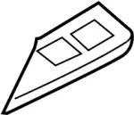 80960EH20B - : Switch Bezel for INFINITI: M35, M45 Image