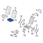 7L1Z7863840A - Body: Seat Cushion Pad for Ford Image