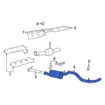 2C3Z5230CA - Exhaust: Exhaust Muffler for Ford: F-350 Super Duty, F-450 Super Duty, F-550 Super Duty Image