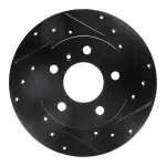 63347042R - : DFC Brake Rotor - Drilled and Slotted - Black for DYNAMIC FRICTION Image