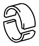 132810V02003 - : Engine Connecting Rod Bearing for Toyota Image