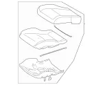 21691040067J75 - Body: Cushion Assembly for Mercedes-Benz Image