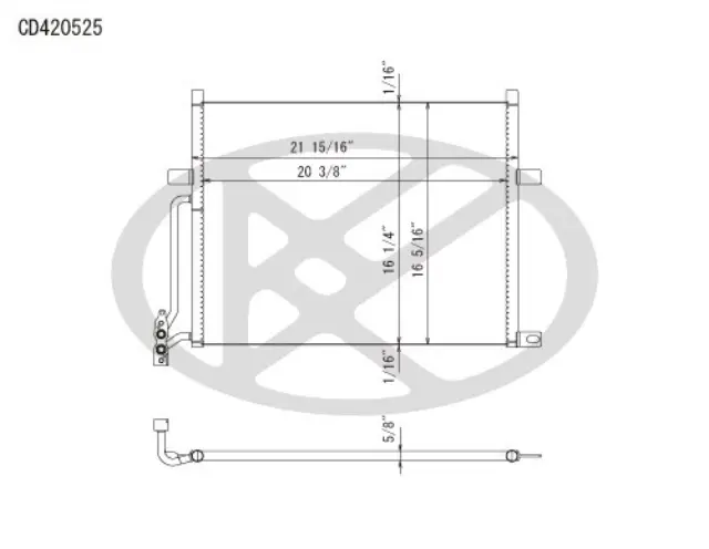 CD420525 - : Koyorad A/C Condenser for Koyo Image