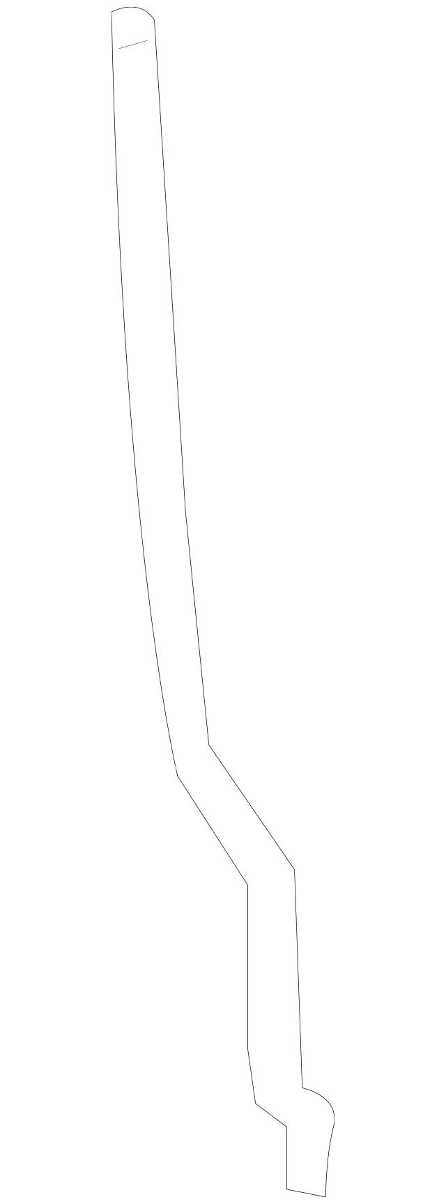 2307230139 - Front Doors: Securing Rod for Mercedes-Benz: SL500, SL55 AMG, SL550, SL600, SL63 AMG, SL65 AMG Image image