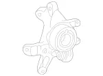 2023509508 - Rear Axle: Wheel Carrier for Mercedes-Benz: 190, 190D, 190E, 200, 200D, 280E, 300CE, 300D, 300E, 300SL, 400E, 500E, 500SL, 600SL, C220, C230, C280, C43 AMG, CLK430, SL320, SLK230, SLK320 Image