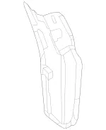 1666900164 - Trim and Lining: D-Pillar Cover for Mercedes-Benz Image