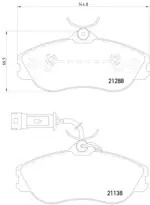 355017911 - : Disc Brake Pad Set for Hella Pagid Image