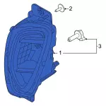 LJ6Z15200C - Electrical: Fog Lamp Assembly for Ford: Escape Image