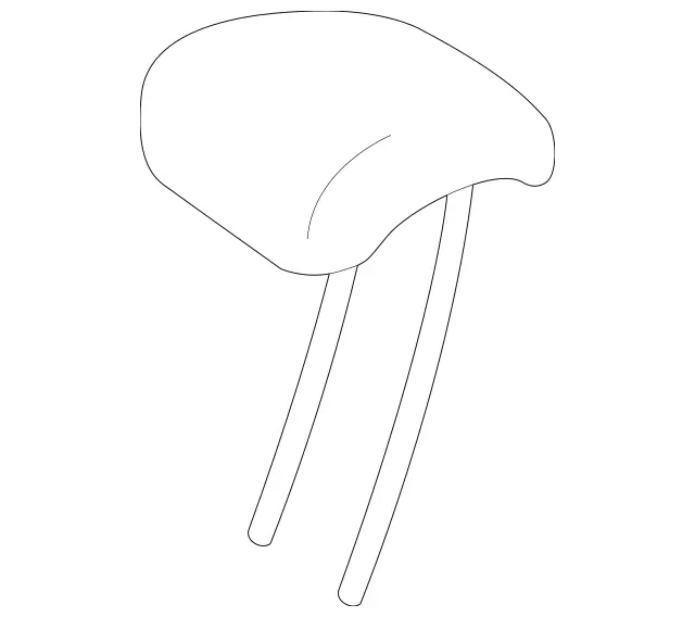 1779708600 - Rear Seat Bench: Head Restraint for Mercedes-Benz Image