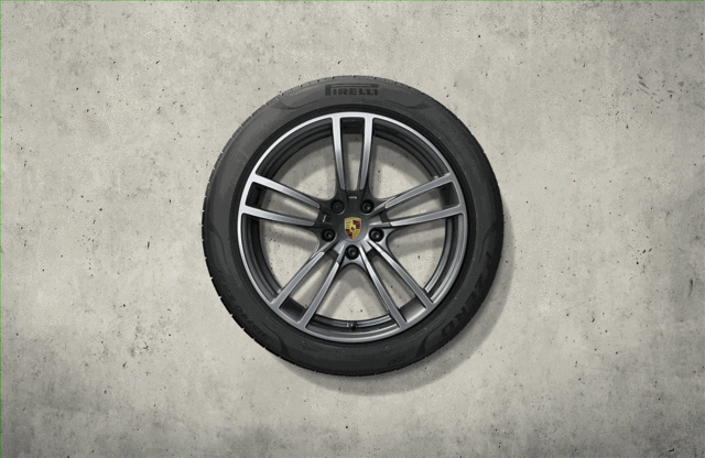 9Y0044663J - Wheels: 21-Inch Cayenne Turbo Summer Wheel-And-Tire for Porsche Image