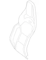 20591042333D16 - Body: Seat Back Cover for Mercedes-Benz Image