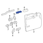 7C3Z14525MA - Body: Switch Bezel for Ford: F-250 Super Duty, F-350 Super Duty, F-450 Super Duty Image