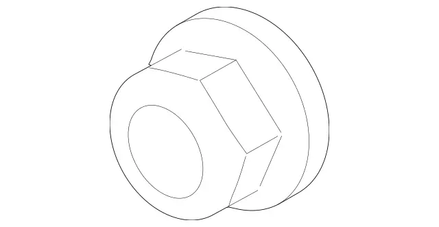 91302300600164 - Folding Seat/Center Seat: Nut for Mercedes-Benz: Metris Image image