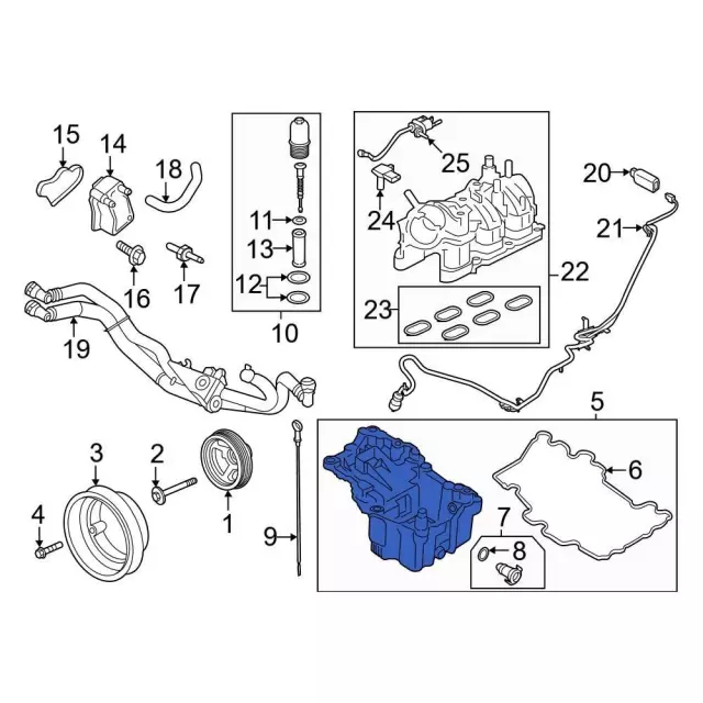 Oil Pan - Ford (ML3Z-6675-J)