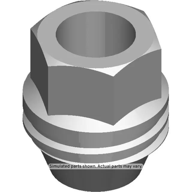 10028615 - : Wheel Lug Nut for Buick: LeSabre, Park Avenue | Cadillac: Seville | Chevrolet: Blazer, Cavalier, Corvette, S10 | GMC: Jimmy, Sonoma | Oldsmobile: Bravada | Pontiac: Bonneville | Saturn: SC, SC1, SC2, SL, SL1, SL2, SW1, SW2 Image