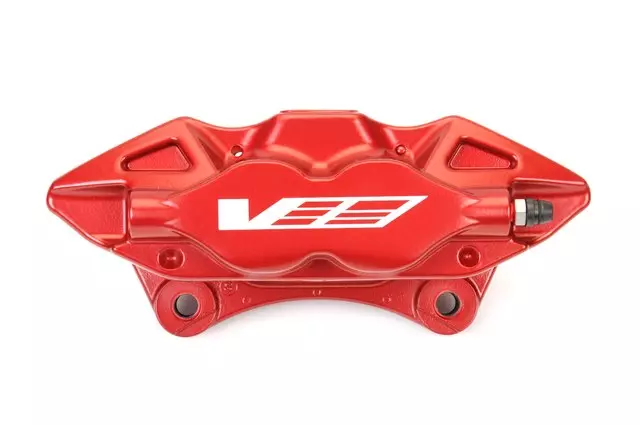 Red Rear Driver Side Disc Brake Caliper Assembly - GM (23131825)