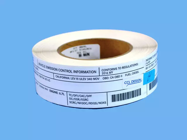 47480543AA - : Vehicle Emission Control Information Label for Mopar Image