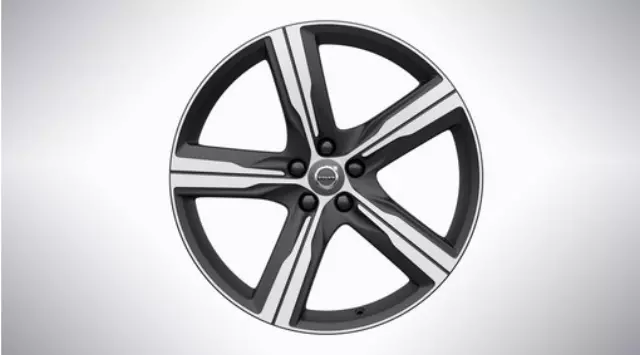 31406714 - Suspension: 20-inch 5-Spoke Matte Black Diamond Cut Alloy for Volvo Image
