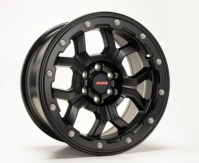 4030SFRXBL - : NISMO Off Road Axis Black Beadlock Wheel - 17"x8.5" +20 Offset for Nissan: Frontier, Pathfinder, Xterra Image