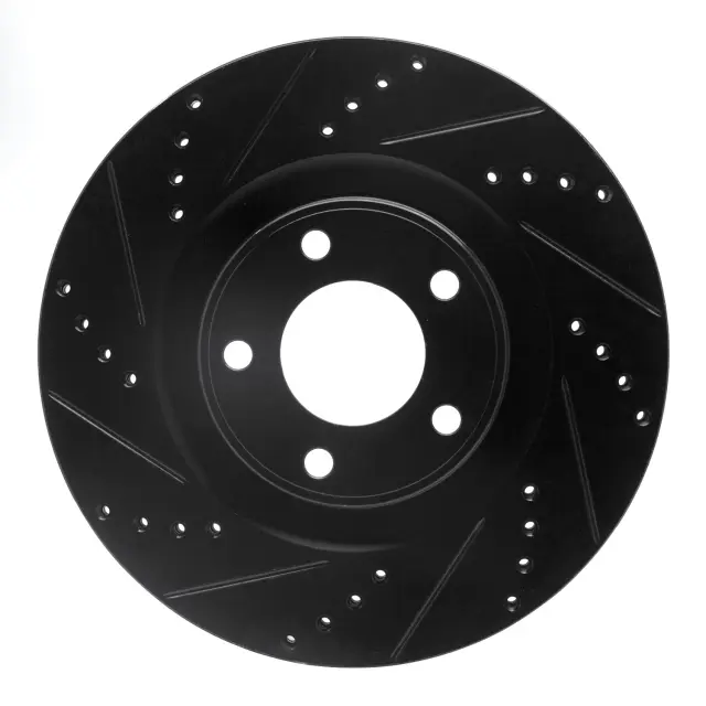 63354089L - : DFC Brake Rotor - Drilled and Slotted - Black for DYNAMIC FRICTION Image