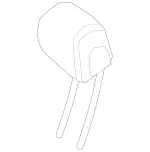 25397029009D88 - Body: Headrest for Mercedes-Benz Image