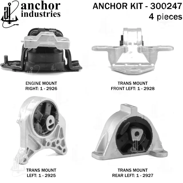 300247 - Engines &amp; Components: Anchor Engine Mount Kit for Anchor Image
