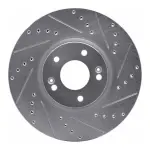 63103047R - : DFC Brake Rotor - Drilled and Slotted - Silver for DYNAMIC FRICTION Image