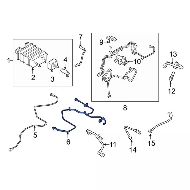 K2GZ9D683D - : Evaporative Emissions System Lines for Ford: Edge | Lincoln: Nautilus Image