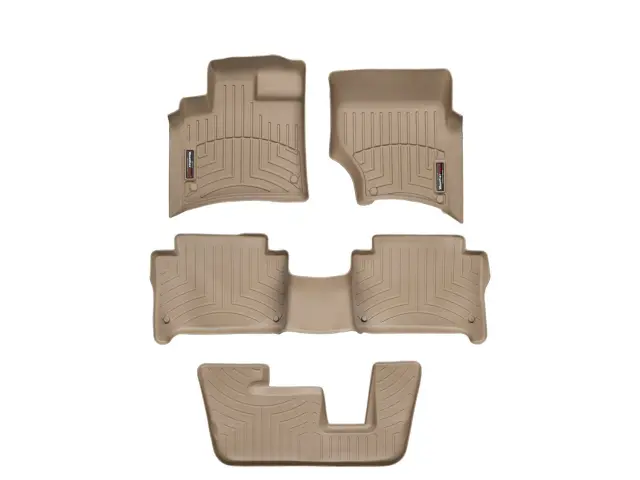 45151123 - Accessories: Front &amp; Rear &amp; Rear Tan FloorLiner™ DigitalFit® for WeatherTech Image