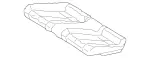 20892035468G70 - Body: Cushion Cover for Mercedes-Benz Image