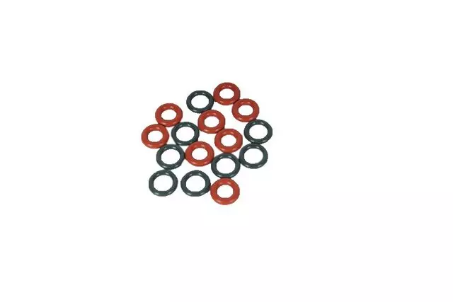 19209297 - Fuel System: Multi-Port Fuel Injector O-Ring Kit with 16 O-Rings for Cadillac: Escalade, Escalade ESV, Escalade EXT | Chevrolet: Avalanche, Avalanche 1500, Avalanche 2500, Camaro, Silverado 1500, Silverado 1500 Classic, Silverado 1500 HD, Silverado 1500 HD Classic, Silverado 2500, Silverado 2500 HD, Silverado 2500 HD Classic, Silverado 3500, Silverado 3500 Classic, Silverado 3500 HD, Suburban 1500, Suburban 2500, Tahoe | GMC: Sierra 1500, Sierra 1500 Classic, Sierra 1500 HD, Sierra 1500 HD Classic, Sierra 2500, Sierra 2500 HD, Sierra 2500 HD Classic, Sierra 3500, Sierra 3500 Classic, Sierra 3500 HD, Yukon, Yukon XL 1500, Yukon XL 2500 Image