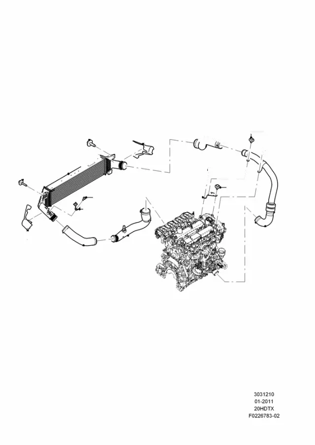 BB5Z6C646E - Cooling System: Outlet Hose for Ford Image