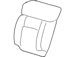6L3Z1864811B - Body: Seat Back Pad for Ford: F-150 Image