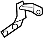 88608AM306 - Body: Seat Back Frame Bracket for Infiniti Image