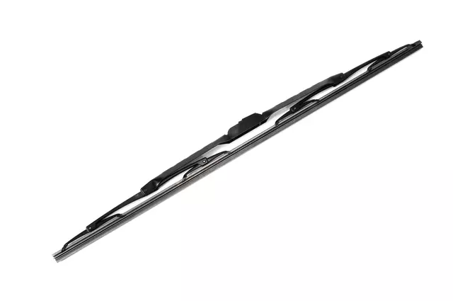 87814153 - Body: Wiper Blade for Buick: Century, LaCrosse, LeSabre, Park Avenue, Rainier, Regal | Cadillac: DeVille, Escalade, Escalade ESV, Escalade EXT, Seville | Chevrolet: Avalanche, Avalanche 1500, Avalanche 2500, Classic, Corvette, Express 1500, Express 2500, Express 3500, Express 4500, Impala, Lumina, Malibu, Monte Carlo, P30, Silverado 1500, Silverado 1500 Classic, Silverado 1500 HD, Silverado 1500 HD Classic, Silverado 2500, Silverado 2500 HD, Silverado 2500 HD Classic, Silverado 3500, Silverado 3500 Classic, Silverado 3500 HD, Suburban 1500, Suburban 2500, Tahoe, Trailblazer, Trailblazer EXT | GMC: Envoy, Envoy XL, Envoy XUV, Savana 1500, Savana 2500, Savana 3500, Savana 4500, Sierra 1500, Sierra 1500 Classic, Sierra 1500 HD, Sierra 1500 HD Classic, Sierra 2500, Sierra 2500 HD, Sierra 2500 HD Classic, Sierra 3500, Sierra 3500 Classic, Sierra 3500 HD, Yukon, Yukon XL 1500, Yukon XL 2500 | Oldsmobile: Aurora, Bravada, Intrigue | Pontiac: Bonneville, Grand Prix, Solstice | Saturn: Sky Image